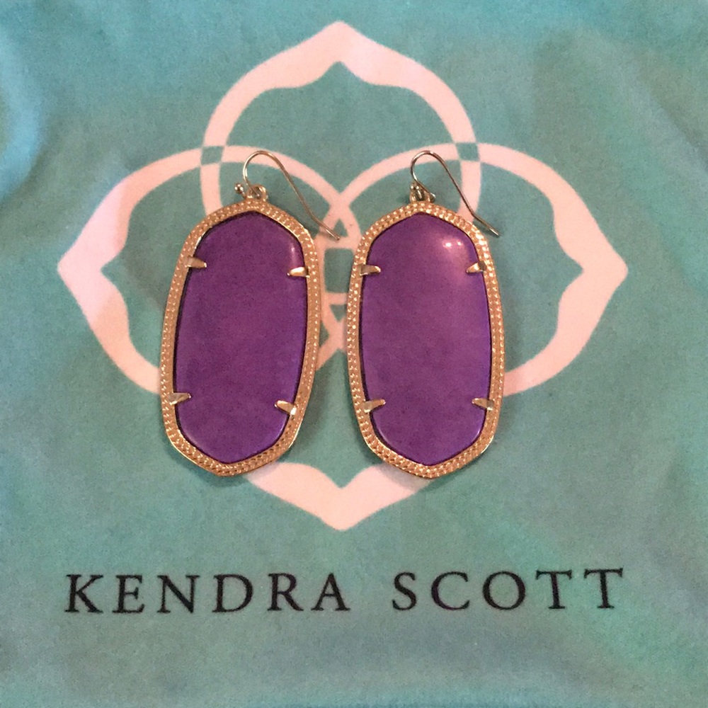 Purple Danielle Kendra Scott Earrings